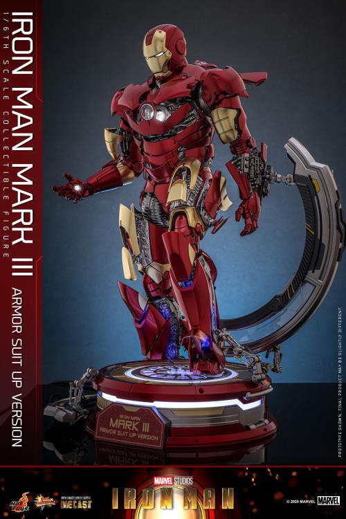 Marvel MMS825 Iron Man Mark III (Armor Suit Up Ver.) 1/6th Scale Collectible Figure Gallery Image 10