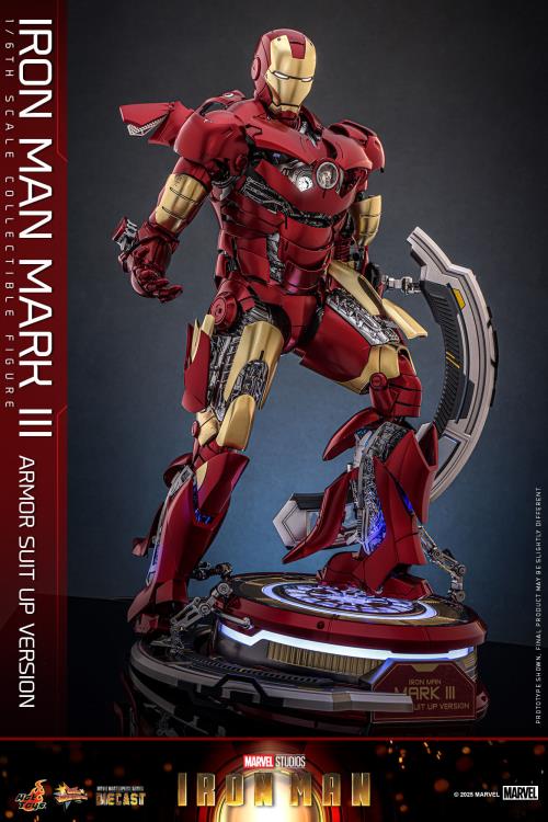 Marvel MMS825 Iron Man Mark III (Armor Suit Up Ver.) 1/6th Scale Collectible Figure Gallery Image 11