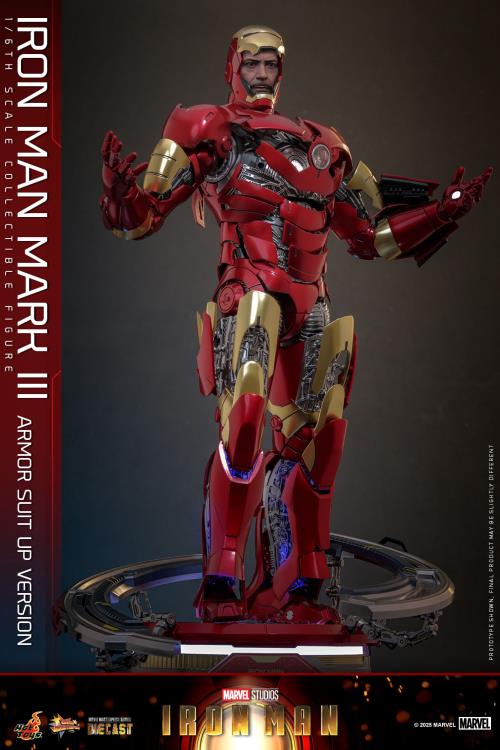 Marvel MMS825 Iron Man Mark III (Armor Suit Up Ver.) 1/6th Scale Collectible Figure Gallery Image 5
