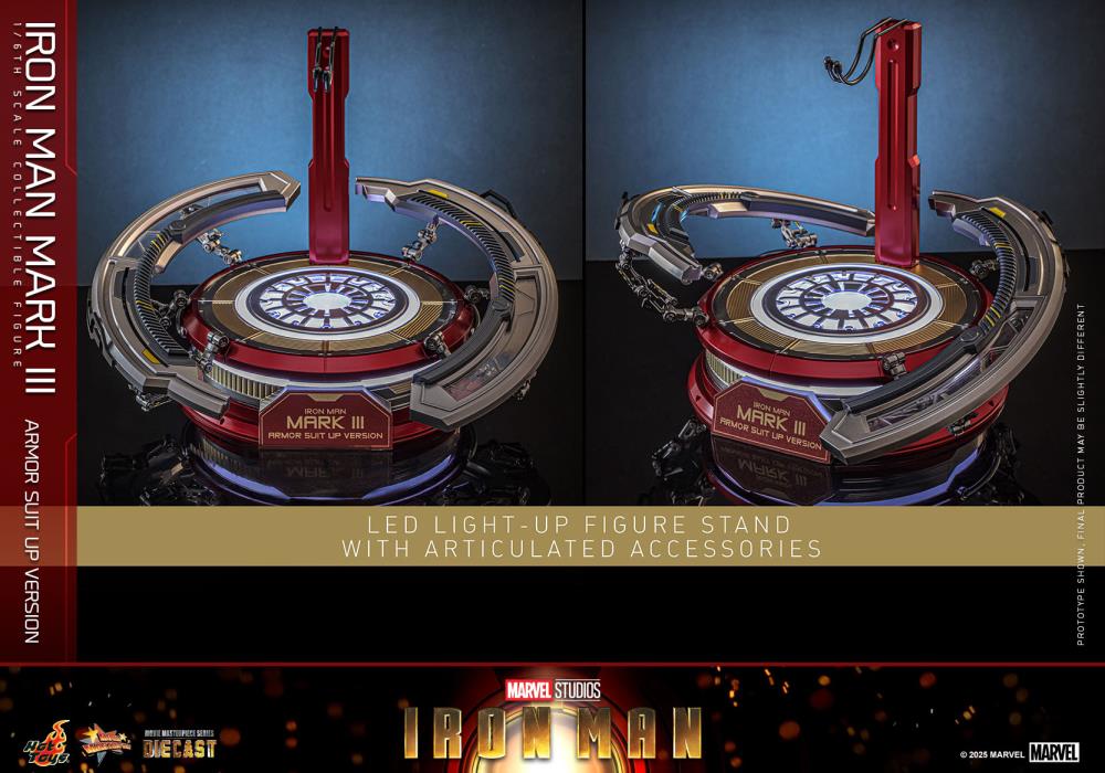 Marvel MMS825 Iron Man Mark III (Armor Suit Up Ver.) 1/6th Scale Collectible Figure Gallery Image 18
