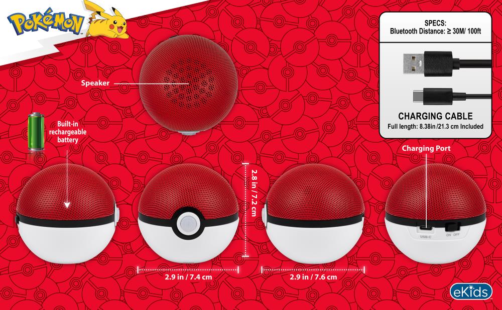 Pokemon eKid Poke Ball Speaker Gallery Image 7