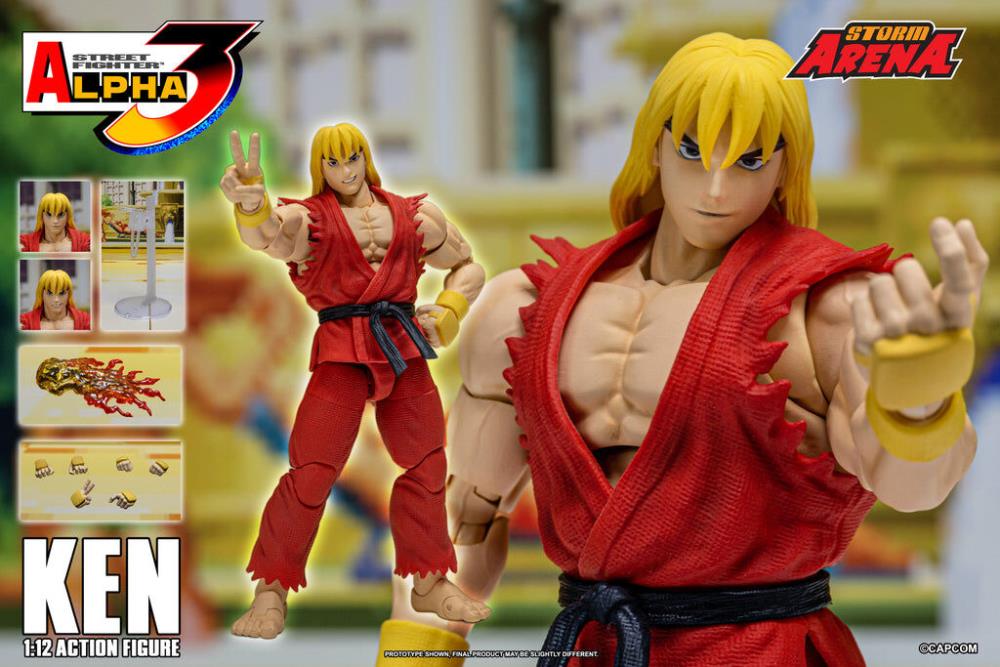 Street Fighter Zero 3 Storm Arena Ken 1/12 Scale Action Figure (Asia Packaging) Gallery Image 17