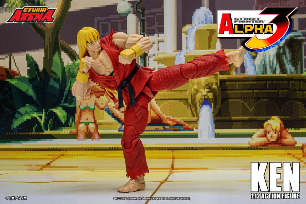 Street Fighter Zero 3 Storm Arena Ken 1/12 Scale Action Figure (Asia Packaging) Gallery Image 10