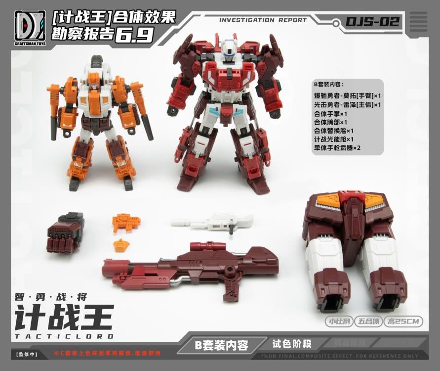 Tactic Lord (Triple Changer) Combiner Set of 5 Action Figures Gallery Image 16