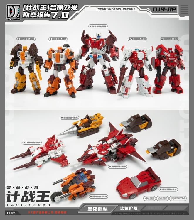 Tactic Lord (Triple Changer) Combiner Set of 5 Action Figures Gallery Image 27