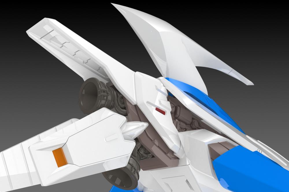 Darius 3F-1B Silver Hawk Space Fighter (Player 2 Ver.) 1/144 Scale Model Kit (Reissue) Gallery Image 8