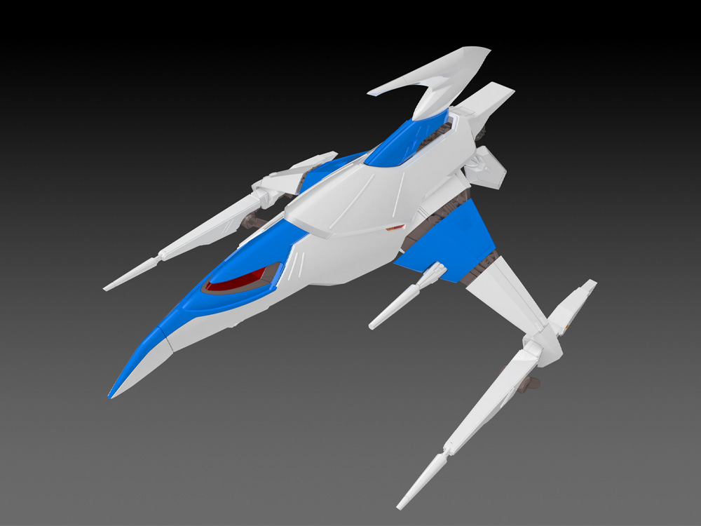 Darius 3F-1B Silver Hawk Space Fighter (Player 2 Ver.) 1/144 Scale Model Kit (Reissue) Gallery Image 1