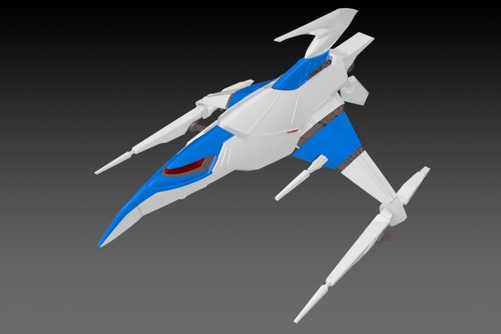 Darius 3F-1B Silver Hawk Space Fighter (Player 2 Ver.) 1/144 Scale Model Kit (Reissue) Gallery Image 4