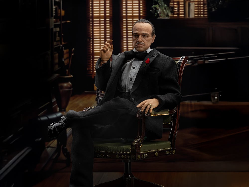 The Godfather フィギュア 椅子付き Amazon.com: The Godfather PVC Movie Icons Don Vito Corleone Statue