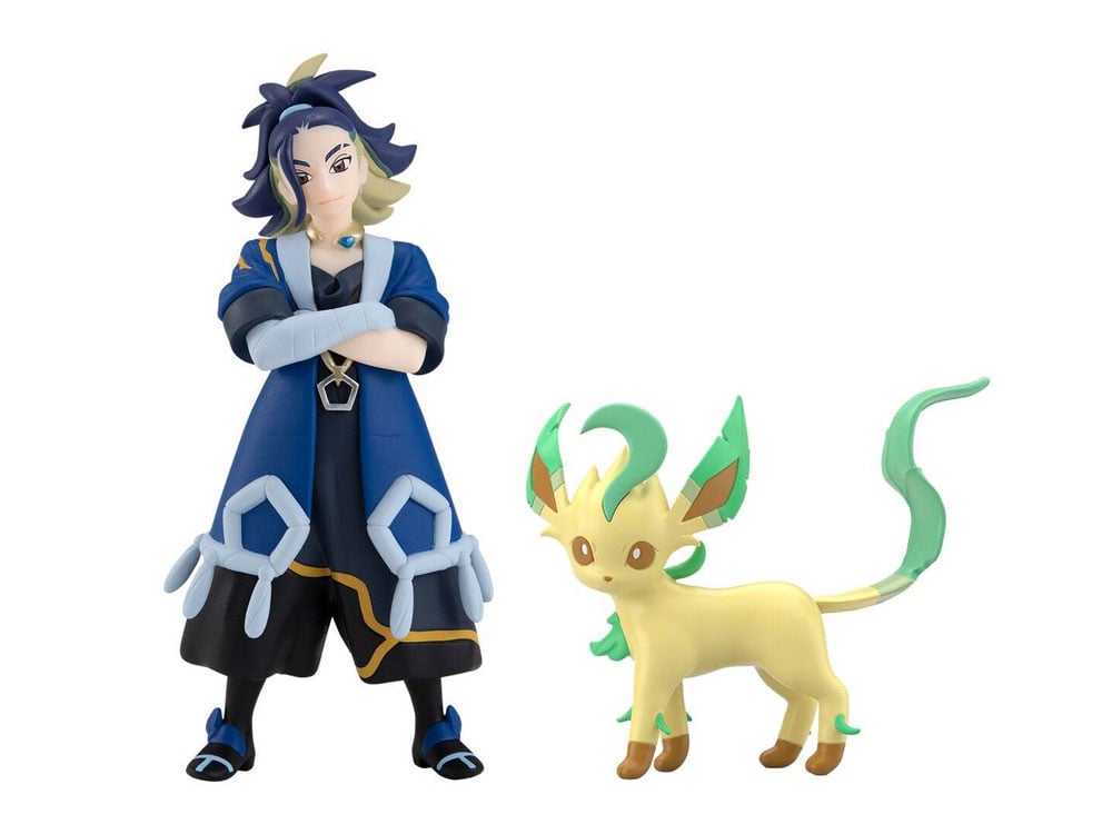 Pokemon Scale World Hisui Region Adaman & Leafeon Two-Pack Gallery Image 1