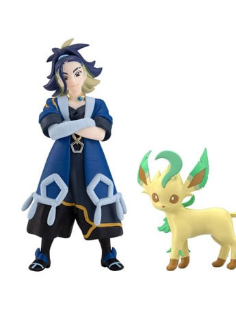 Pokemon Scale World Hisui Region Adaman & Leafeon Two-Pack Gallery Image 2