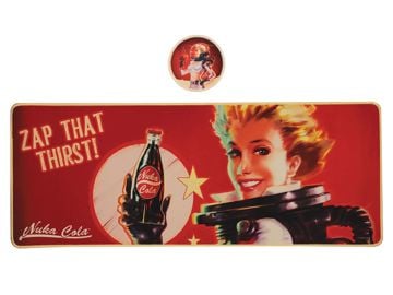 Fallout Nuka Cola XL Desk Pad and Coaster Set