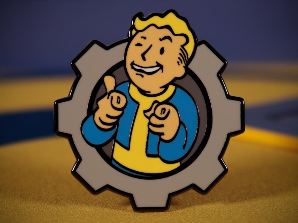 Fallout Vault Boy Limited Edition Enamel Pin Badge Gallery Image 1