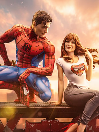 Marvel Comics Spider-Man and Mary Jane 1/6 Scale Limited Edition Diorama Gallery Image 2