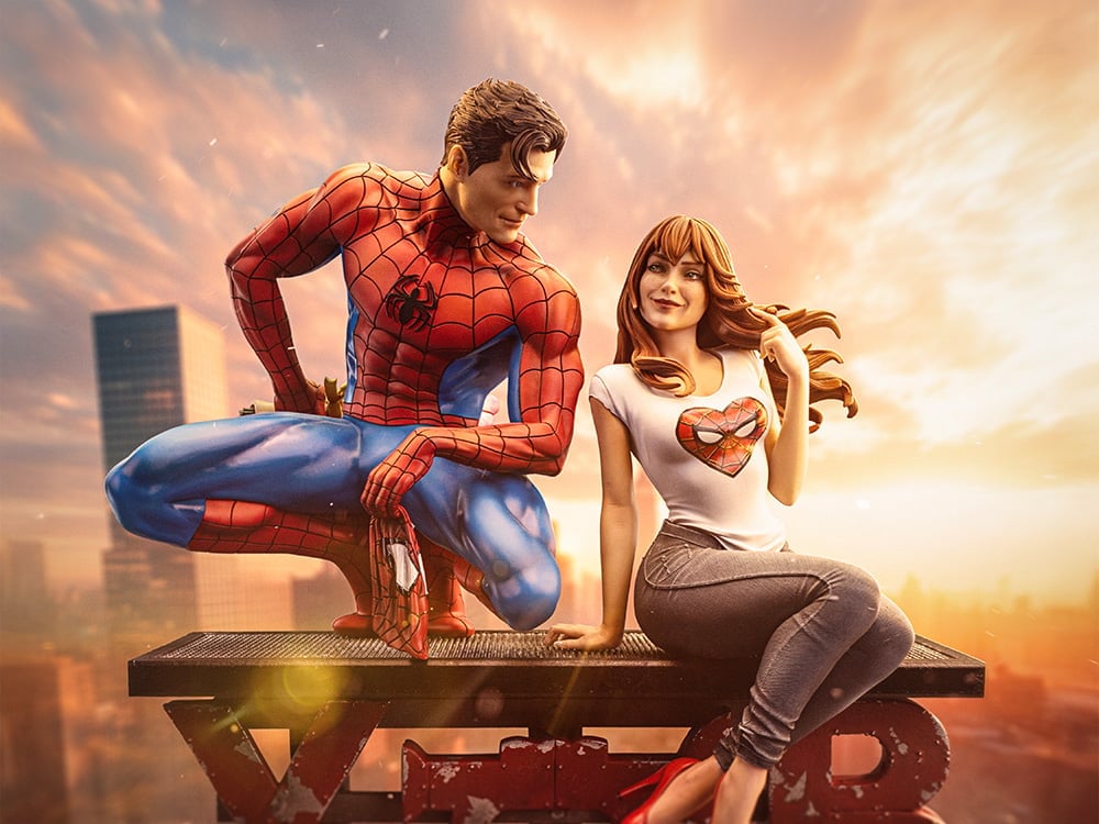 Marvel Comics Spider-Man and Mary Jane 1/6 Scale Limited Edition Diorama Gallery Image 1