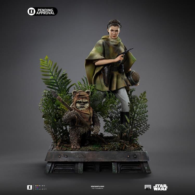 Star Wars: Return of the Jedi Leia and Wicket 1/10 Art Scale Limited Edition Statue Gallery Image 10