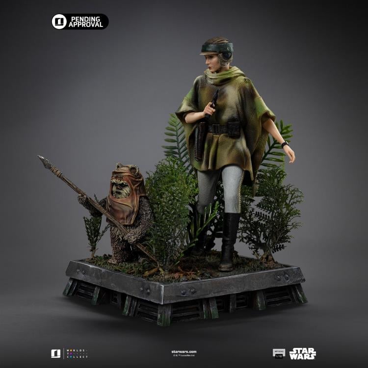 Star Wars: Return of the Jedi Leia and Wicket 1/10 Art Scale Limited Edition Statue Gallery Image 7
