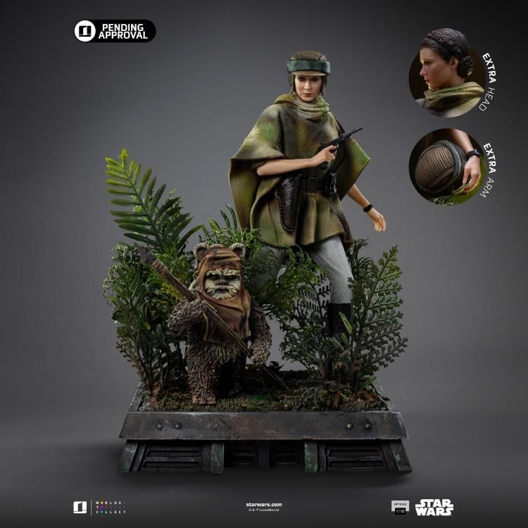 Star Wars: Return of the Jedi Leia and Wicket 1/10 Art Scale Limited Edition Statue Gallery Image 6