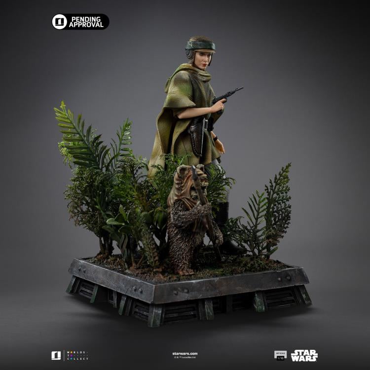 Star Wars: Return of the Jedi Leia and Wicket 1/10 Art Scale Limited Edition Statue Gallery Image 9