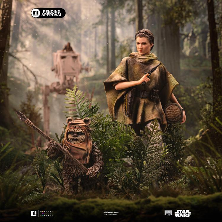 Star Wars: Return of the Jedi Leia and Wicket 1/10 Art Scale Limited Edition Statue Gallery Image 4