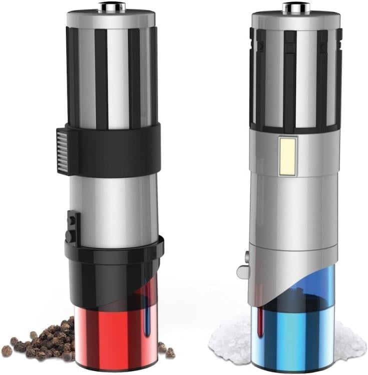 Star Wars Lightsaber Electric Salt & Pepper Mill Grinder Set Gallery Image 5