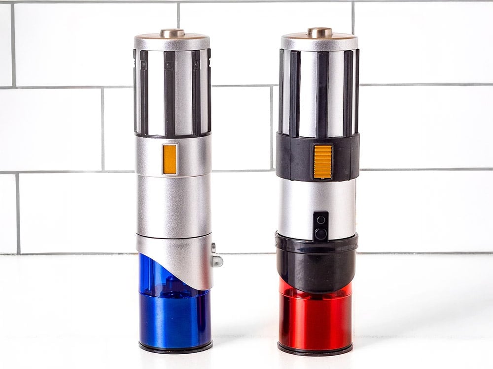 Star Wars Lightsaber Electric Salt & Pepper Mill Grinder Set Gallery Image 1