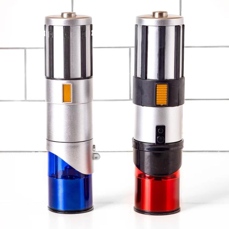 Star Wars Lightsaber Electric Salt & Pepper Mill Grinder Set Gallery Image 3