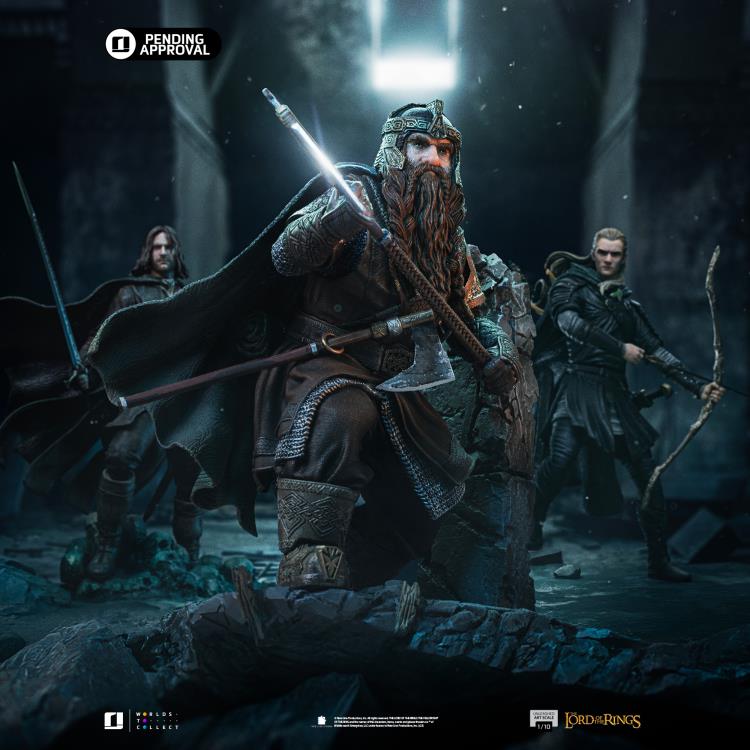 The Lord of the Rings Gimli Unleashed 1/10 Art Scale Limited Edition Statue Gallery Image 4