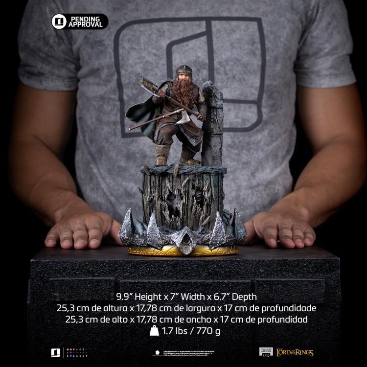 The Lord of the Rings Gimli Unleashed 1/10 Art Scale Limited Edition Statue Gallery Image 14