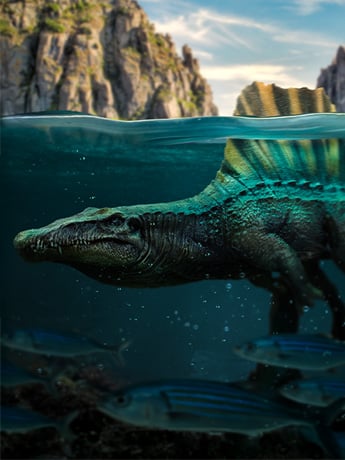 Jurassic World Icons Spinosaurus Statue