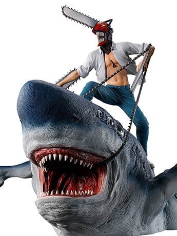 Chainsaw Man Ichibansho Mega Impact Chainsaw Man & Beam Figure