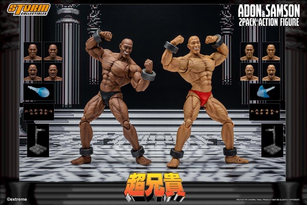 Chou-Aniki Adon and Samson 1/12 Scale Action Figure Set Gallery Image 32