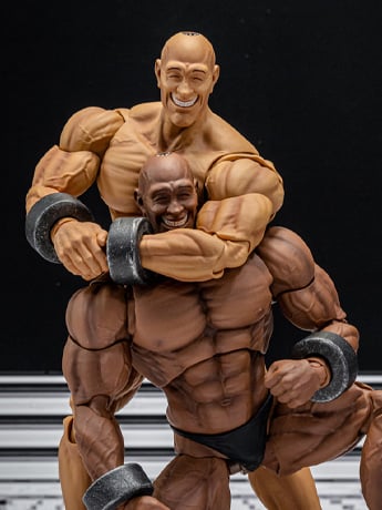Chou-Aniki Adon and Samson 1/12 Scale Action Figure Set Gallery Image 2