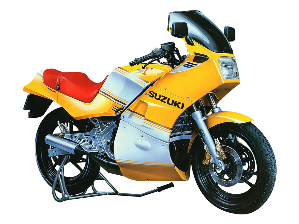 Aoshima Suzuki GJ21A RG250 HBΓ '84 1/12 Scale Motorcycle Model Kit