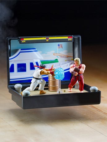 Street Fighter II Console Heroes Ken Stage (Mega Drive) Cartridge Diorama Gallery Image 2