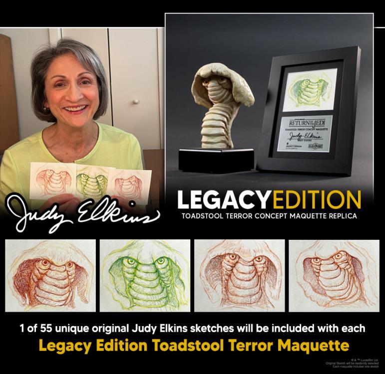 Star Wars: Return of the Jedi Archive Collection Toadstool Terror (Legacy Edition) Limited Edition Concept Maquette Replica Gallery Image 10