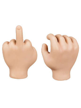 Bad Buddy Rude Lil' Dude Hands Ultimate Doll Accessory Gallery Image 2
