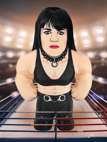 WWE Bleacher Buddy Chyna 24" Plush Gallery Image 2