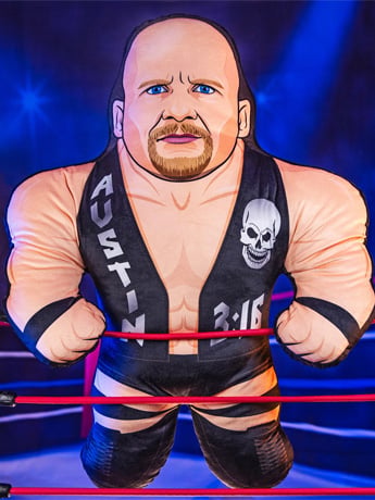WWE Bleacher Buddy Stone Cold Steve Austin 24" Plush Gallery Image 2