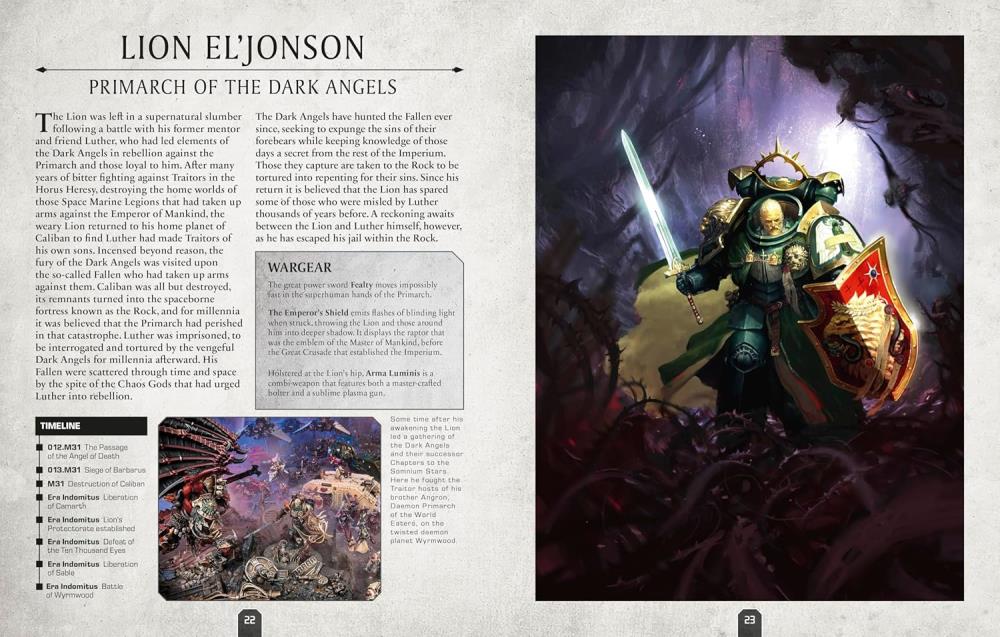 Warhammer 40,000 Character Encyclopedia with Exclusive Lieutenant Titus Miniature Gallery Image 5