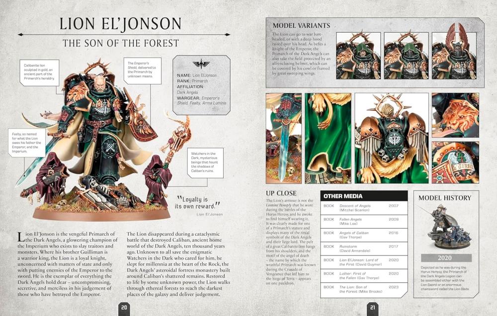 Warhammer 40,000 Character Encyclopedia with Exclusive Lieutenant Titus Miniature Gallery Image 4
