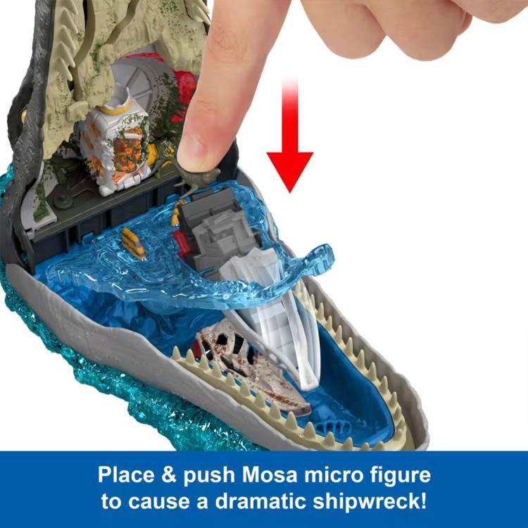 Jurassic World Rebirth Micro Adventures Mosasaurus Playset Gallery Image 6