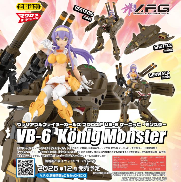 Macross Frontier V.F.G. VB-6 Konig Monster Model Kit