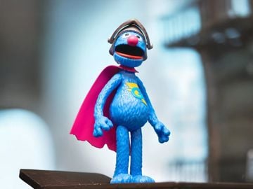 Sesame Street ReAction Super Grover SDCC 2025 Exclusive Action Figure