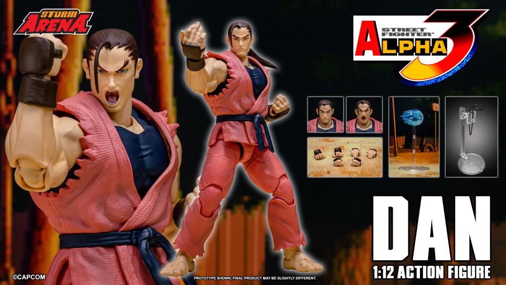 Street Fighter Alpha 3 Storm Arena Dan 1/12 Scale Action Figure Gallery Image 3