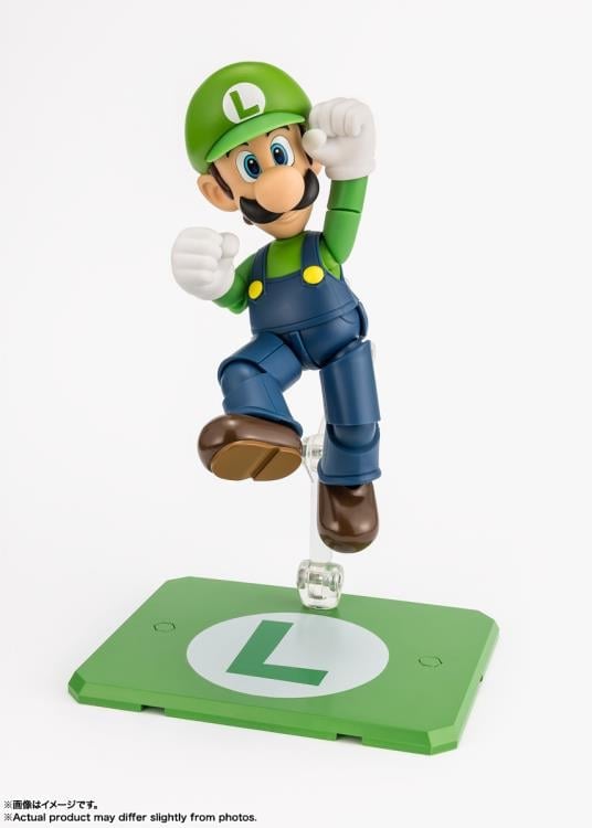 Super Mario S.H.Figuarts Luigi Action Figure Gallery Image 6