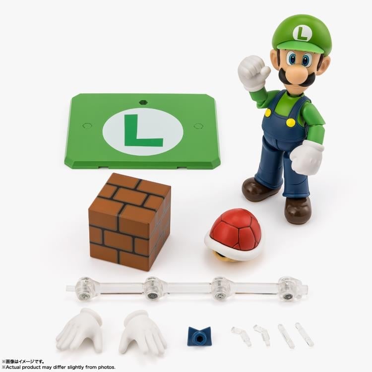 Super Mario S.H.Figuarts Luigi Action Figure Gallery Image 7