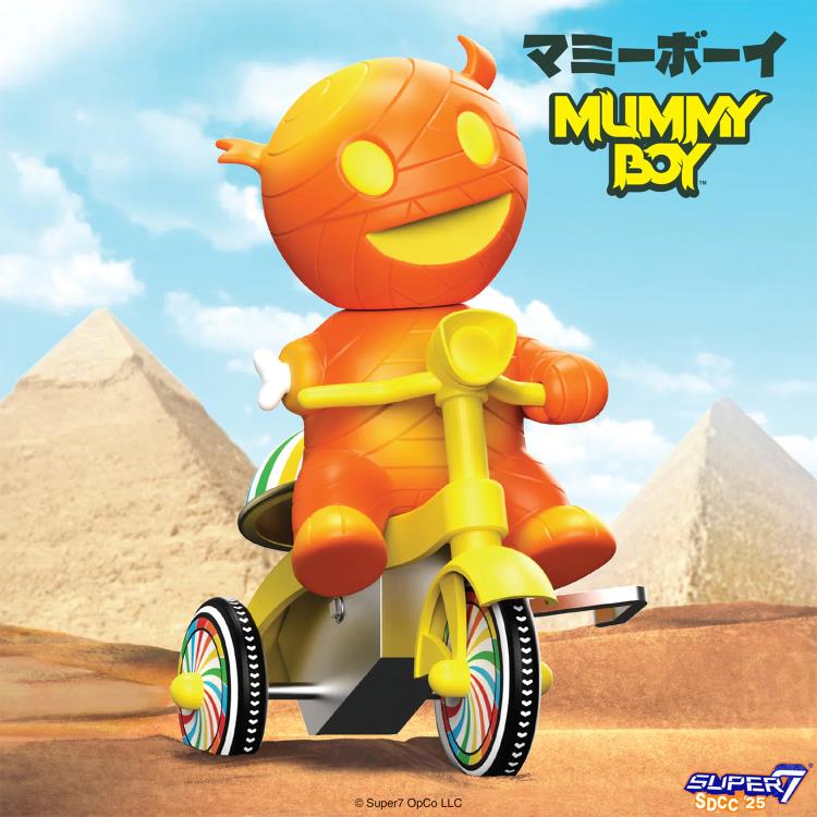 Super Cycles Mummy Boy (Orange with Yellow Trike) SDCC 2025 Exclusive Gallery Image 3