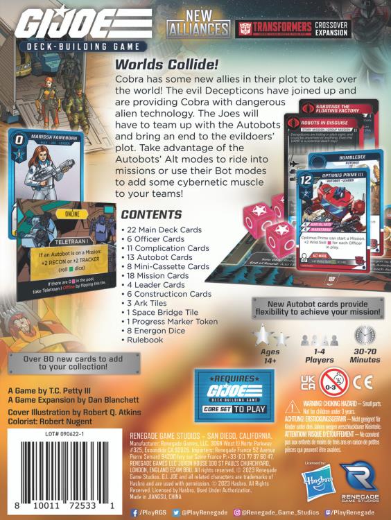 G.I. Joe Deck-Building Game New Alliances - A Transformers Crossover Expansion Gallery Image 4