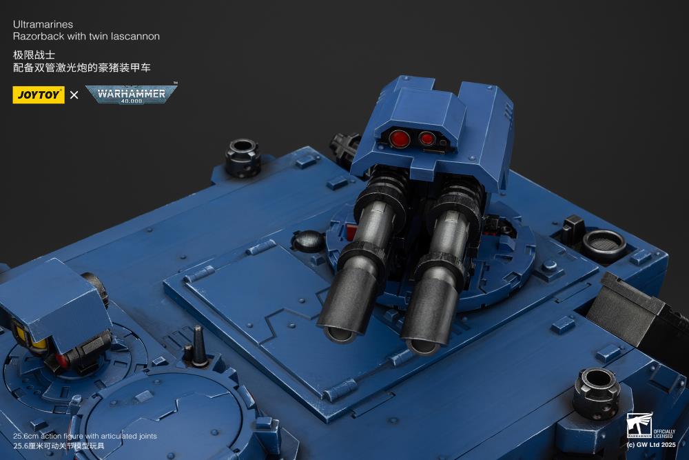 Warhammer 40K Ultramarines Razorback with Twin Lascannon 1/18 Scale Vehicle Gallery Image 25